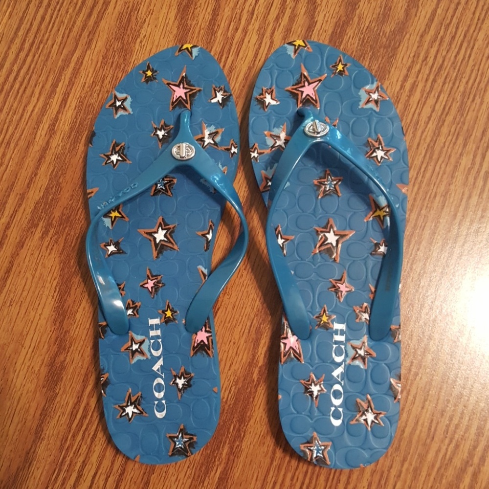 Coach flip flops